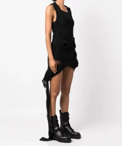 ( Nouvelle Collection ) Rick Owens Haut Fogachine Runway En Maille Ajourée Femme -Rick Owens Soldes 18182497 39273746 600