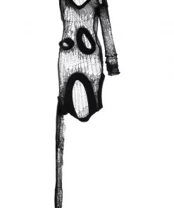 ( Nouvelle Collection ) Rick Owens Haut Fogachine Runway En Maille Ajourée Femme