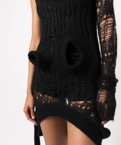 ( Nouvelle Collection ) Rick Owens Haut Fogachine Runway En Maille Ajourée Femme -Rick Owens Soldes 18182497 39276689 600