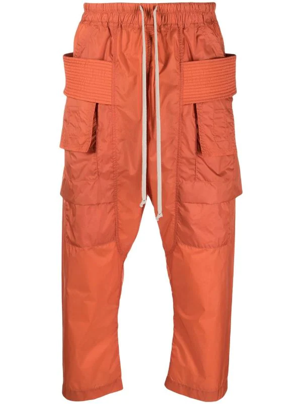 ( Nouvelle Collection ) Rick Owens 53 ORANGE Cropped Cargo Trousers Homme 3 ( Nouvelle Collection ) Rick Owens 53 ORANGE Cropped Cargo Trousers Homme