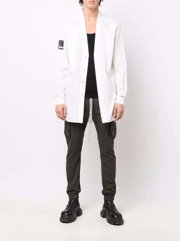 ( Nouvelle Collection ) Rick Owens Chemise à Patch Logo Sur La Manche Homme 4 ( Nouvelle Collection ) Rick Owens Chemise à Patch Logo Sur La Manche Homme – Image 2