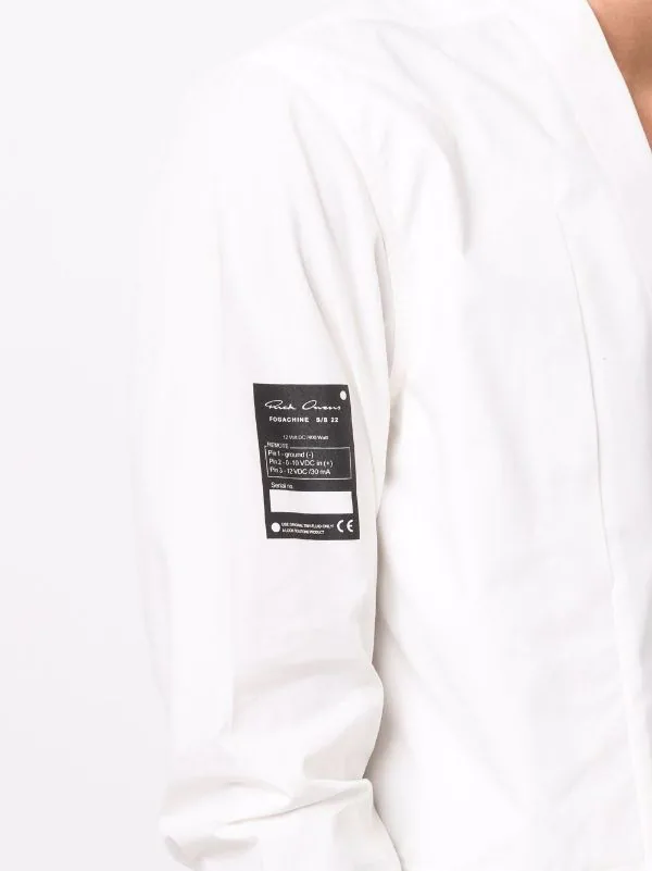 ( Nouvelle Collection ) Rick Owens Chemise à Patch Logo Sur La Manche Homme 7 ( Nouvelle Collection ) Rick Owens Chemise à Patch Logo Sur La Manche Homme – Image 5