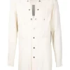 ( Nouvelle Collection ) Rick Owens Chemise Boutonnée à Col V Homme -Rick Owens Soldes 18203812 38975194 600