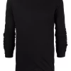 ( Nouvelle Collection ) Rick Owens T-shirt Froncé à Manches Longues Homme -Rick Owens Soldes 18207429 38919041 600