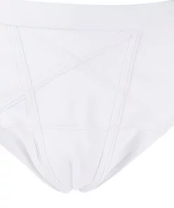 Rick Owens Slip De Bain à Coutures Contrastantes CHALK WHITE 7 Rick Owens Slip De Bain à Coutures Contrastantes CHALK WHITE -Rick Owens Soldes 18209515 39457263 600