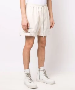 ( Nouvelle Collection ) Rick Owens Short à Taille à Lien De Resserrage 21 NATURAL -Rick Owens Soldes 18209818 38881461 600