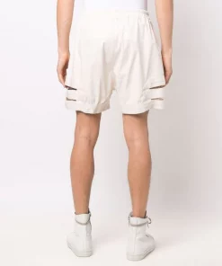 ( Nouvelle Collection ) Rick Owens Short à Taille à Lien De Resserrage 21 NATURAL -Rick Owens Soldes 18209818 38881462 600