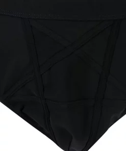 Rick Owens Slip De Bain à Coutures Contrastantes BLACK -Rick Owens Soldes 18211035 39455307 600