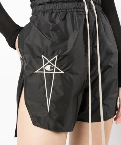 ( Nouvelle Collection ) Rick Owens Short à Logo Brodé Femme -Rick Owens Soldes 18213690 38864859 600