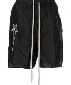 ( Nouvelle Collection ) Rick Owens Short à Logo Brodé Femme
