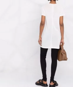 ( Nouvelle Collection ) Rick Owens 11 MILK T-shirt Mi-long En Maille Fine Femme -Rick Owens Soldes 18214871 38839094 600