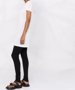 ( Nouvelle Collection ) Rick Owens 11 MILK T-shirt Mi-long En Maille Fine Femme -Rick Owens Soldes 18214871 38839101 600