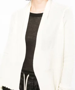 ( Nouvelle Collection ) Rick Owens Cardigan Volanté En Laine Vierge Femme -Rick Owens Soldes 18215083 38865893 600