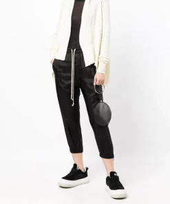 ( Nouvelle Collection ) Rick Owens Pantalon Court à Taille à Lien De Resserrage 09 -Rick Owens Soldes 18215085 38865894 600