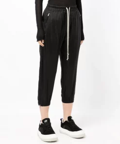 ( Nouvelle Collection ) Rick Owens Pantalon Court à Taille à Lien De Resserrage 09 -Rick Owens Soldes 18215085 38865897 600