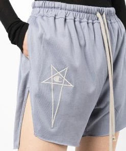 ( Nouvelle Collection ) Rick Owens 36 Short à Logo Brodé Femme -Rick Owens Soldes 18215090 38865901 600