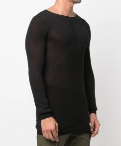 ( Nouvelle Collection ) Rick Owens Pull En Maille à Manches Longues Homme -Rick Owens Soldes 18215364 39674326 600