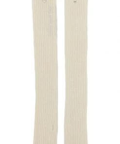 Rick Owens NATURAL Manches En Maille épaisse Nervurée Homme