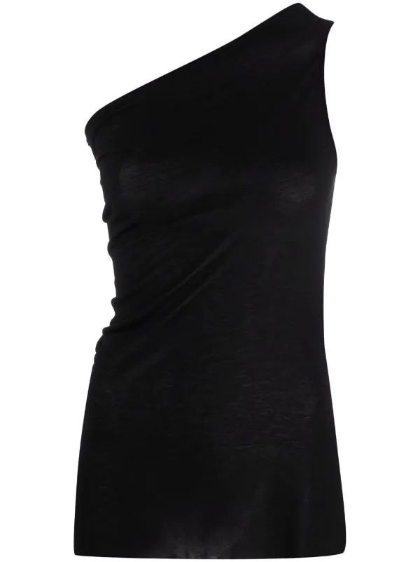 ( Nouvelle Collection ) Rick Owens Haut à Design à Une épaule 09 BLACK 3 ( Nouvelle Collection ) Rick Owens Haut à Design à Une épaule 09 BLACK