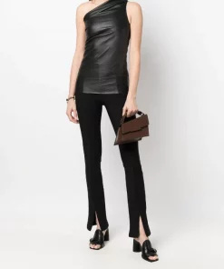 ( Nouvelle Collection ) Rick Owens Haut En Cuir à Design à Une épaule Femme 8 ( Nouvelle Collection ) Rick Owens Haut En Cuir à Design à Une épaule Femme -Rick Owens Soldes 18218196 38821957 600