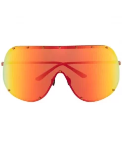 ( Nouvelle Collection ) Rick Owens Lunettes De Soleil Mask à Monture Oversize Femme