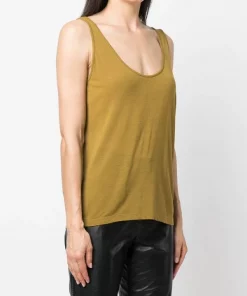 ( Nouvelle Collection ) Rick Owens Débardeur à Encolure Arrondie Femme -Rick Owens Soldes 18232901 38989884 600