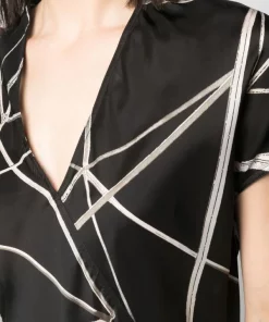 ( Nouvelle Collection ) Rick Owens Robe Portefeuille à Imprimé Géométrique Femme 11 ( Nouvelle Collection ) Rick Owens Robe Portefeuille à Imprimé Géométrique Femme -Rick Owens Soldes 18233070 38969653 600