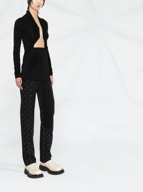 ( Nouvelle Collection ) Rick Owens Haut Prong à Design Ouvert 09 BLACK NERO 5 ( Nouvelle Collection ) Rick Owens Haut Prong à Design Ouvert 09 BLACK NERO – Image 3