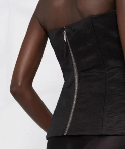 Rick Owens Haut-bustier à Découpe 09 BLACK -Rick Owens Soldes 18239499 38986933 600