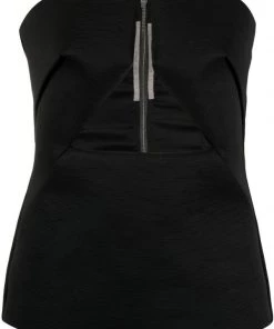 Rick Owens Haut-bustier à Découpe 09 BLACK