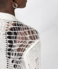 Rick Owens Cardigan à Effet Usé Femme -Rick Owens Soldes 18240237 38968640 600