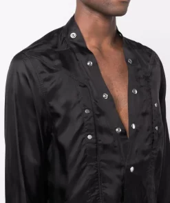 ( Nouvelle Collection ) Rick Owens Chemise à Ornements Cloutés 09 BLACK -Rick Owens Soldes 18245728 38940739 600