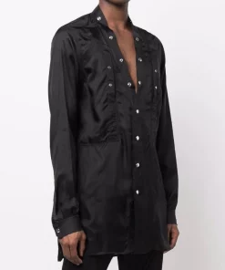 ( Nouvelle Collection ) Rick Owens Chemise à Ornements Cloutés 09 BLACK -Rick Owens Soldes 18245728 38941344 600