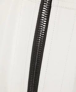 ( Nouvelle Collection ) Rick Owens Manteau En Cuir à Taille Ceinturée 11 MILK -Rick Owens Soldes 18249980 39002476 600