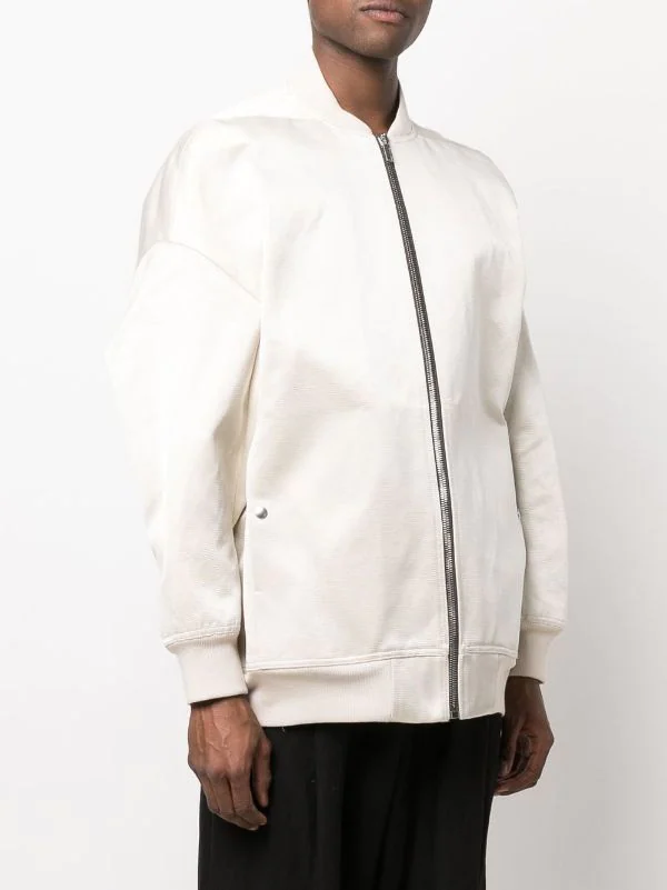 ( Nouvelle Collection ) Rick Owens 21 NATURAL Veste Bomber à Fermeture Zippée Homme 5 ( Nouvelle Collection ) Rick Owens 21 NATURAL Veste Bomber à Fermeture Zippée Homme – Image 3