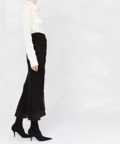 Rick Owens Jupe Taille-haute à Bords Francs Femme 11 Rick Owens Jupe Taille-haute à Bords Francs Femme -Rick Owens Soldes 18250795 39132924 600