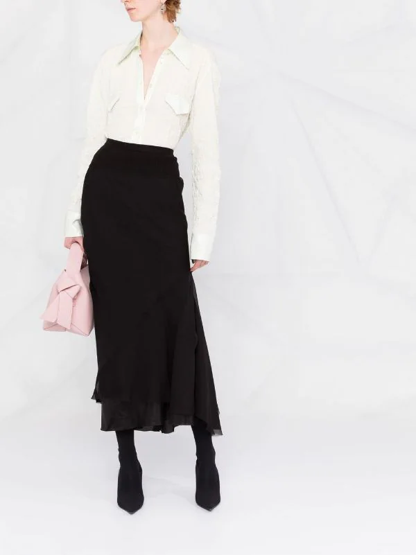 Rick Owens Jupe Taille-haute à Bords Francs Femme 4 Rick Owens Jupe Taille-haute à Bords Francs Femme – Image 2