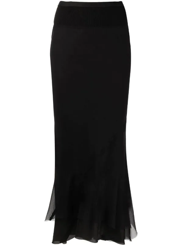 Rick Owens Jupe Taille-haute à Bords Francs Femme 3 Rick Owens Jupe Taille-haute à Bords Francs Femme