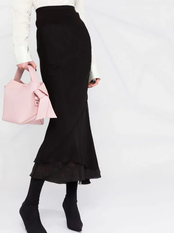 Rick Owens Jupe Taille-haute à Bords Francs Femme 5 Rick Owens Jupe Taille-haute à Bords Francs Femme – Image 3