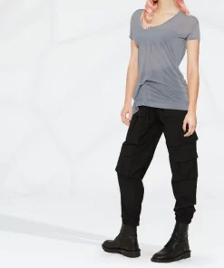 ( Nouvelle Collection ) Rick Owens Chemise à Taille Froncée 36 BRUISE -Rick Owens Soldes 18251657 38977534 600