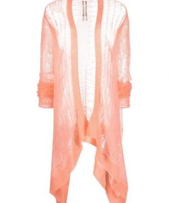 ( Nouvelle Collection ) Rick Owens Cardigan En Maille à Manches Longues 23 PINK