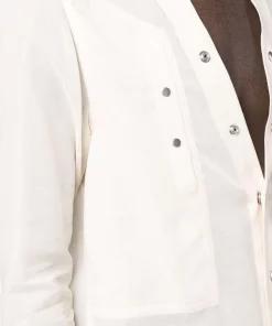 ( Nouvelle Collection ) Rick Owens Chemise à Boutons Pression Homme -Rick Owens Soldes 18256059 39011957 600