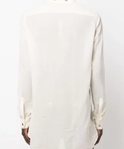 ( Nouvelle Collection ) Rick Owens Chemise à Boutons Pression Homme -Rick Owens Soldes 18256059 39720513 600