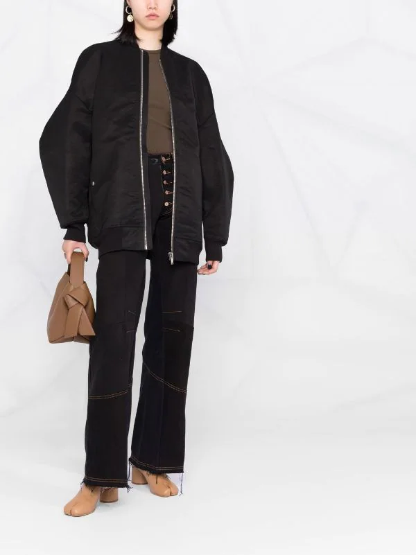 ( Nouvelle Collection ) Rick Owens Veste Bomber à Coupe Oversize Femme 4 ( Nouvelle Collection ) Rick Owens Veste Bomber à Coupe Oversize Femme – Image 2