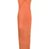 ( Nouvelle Collection ) Rick Owens Robe à Col V 53 ORANGE -Rick Owens Soldes 18258071 39047176 600