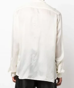 ( Nouvelle Collection ) Rick Owens Chemise à Poche Poitrine Contrastante Homme -Rick Owens Soldes 18259074 39162831 600