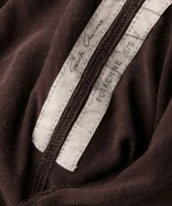 ( Nouvelle Collection ) Rick Owens 64 OXBLOOD Robe Froncée à Col Bénitier Femme -Rick Owens Soldes 18259834 38962544 600