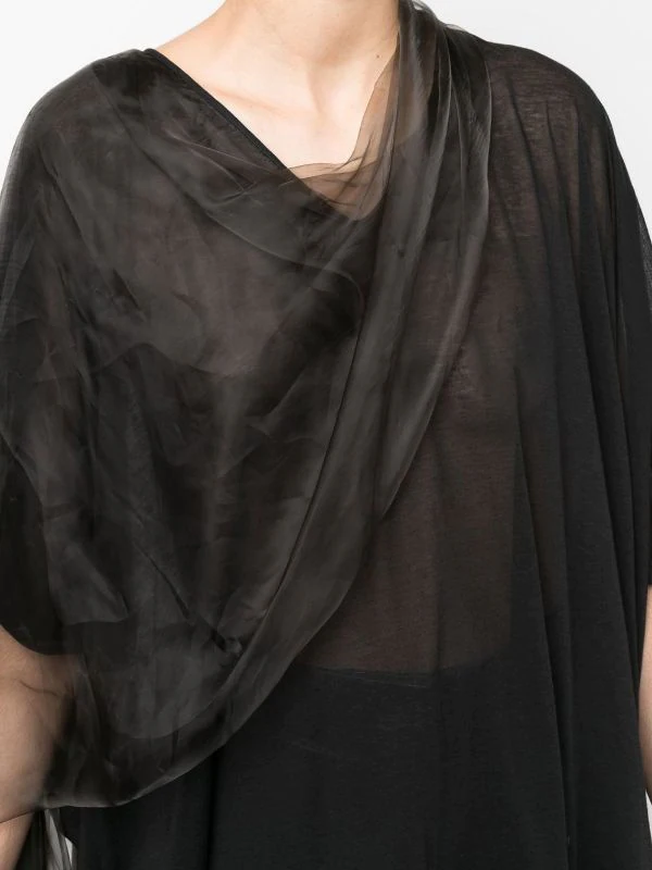 ( Nouvelle Collection ) Rick Owens 09 BLACK Haut Minerva Drapé Femme 7 ( Nouvelle Collection ) Rick Owens 09 BLACK Haut Minerva Drapé Femme – Image 5