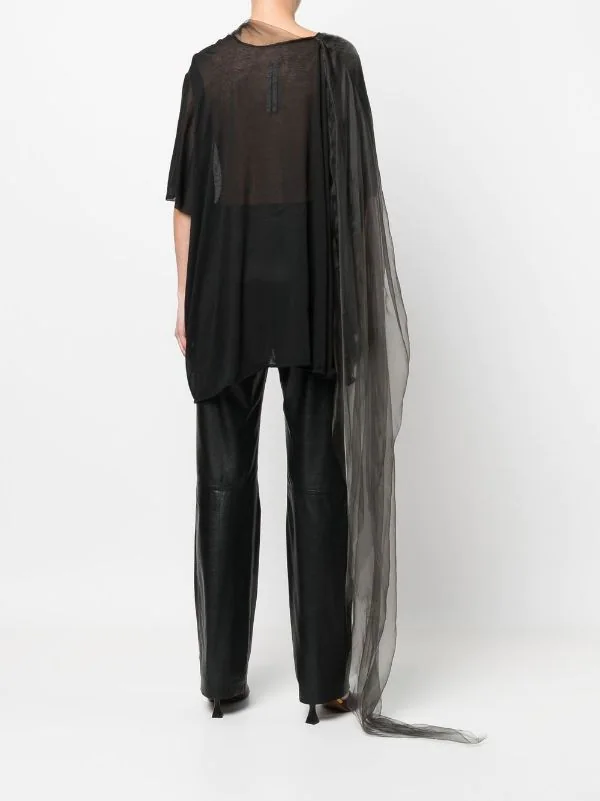 ( Nouvelle Collection ) Rick Owens 09 BLACK Haut Minerva Drapé Femme 6 ( Nouvelle Collection ) Rick Owens 09 BLACK Haut Minerva Drapé Femme – Image 4