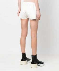 ( Nouvelle Collection ) Rick Owens Short En Cuir à Lien De Resserrage 11 MILK -Rick Owens Soldes 18261336 39009397 600